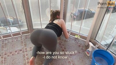 My stepmother was stuck on the balcony and of course I helped her ❤