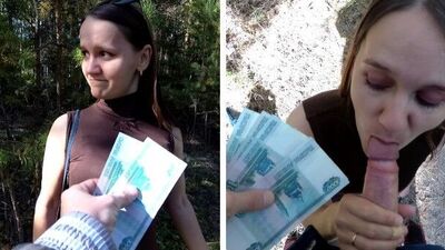 Russian Girl Suck and Fuck for Money - Public Agent Parody