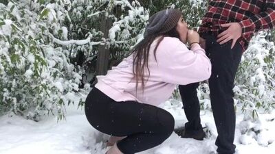 Horny Canadians in the Snow - ; Behind the Scenes of our Blow in the Snow Vid