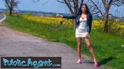 Public Agent Shes a sexy hitchhiker with great tits and ass with appetite for cock