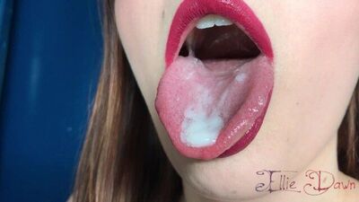 Would you give me a kiss after he cums in my mouth, cuckold? Ellie Dawn