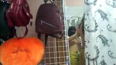 shop flash, fitting room curtain open, exhibitionist wife