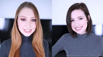 ARIETTA ADAMS & GRAE STOKE GIVE POV BLOWJOBS - AMATEUR ALLURE