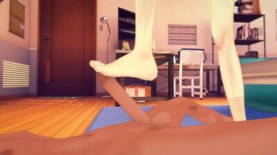 (3D Hentai)(Yu-Gi-Oh!) Dark Magician Girl footjob