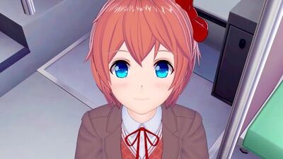 DDLC Sayori wants to Fuck on the Bus POV Hentai
