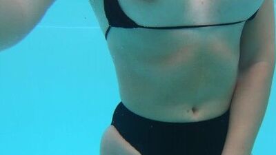 PUBLIC POOL CUM BUT NOBODY SEE HER