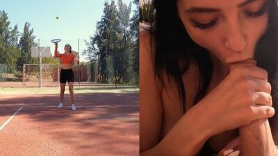 Got bored during my tennis training decided to blow my coach - Mimi Boom