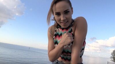 Sasha Foxxx - Stroke Your Cock In Public, Loser! Outdoor Humiliation JOI