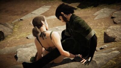 MGS Metal Gear Solid - Sex with Quiet - 3D Porn