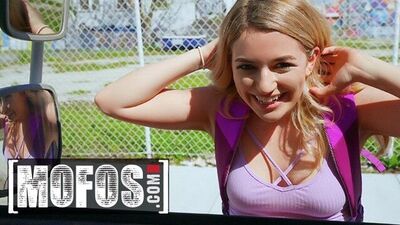 MOFOS - Amateur Abby Adams fucks in the back of a van