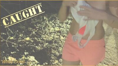 Amateur Wife Caught Nude Beach Flashing Sunset