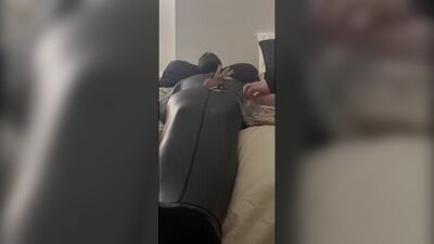 Sensory Deprivation Bondage in Sleepsack with Estim and Clamps and Post Orgasm Torment