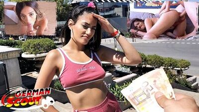 GERMAN SCOUT - FIT LATINA TEEN PENELOPE LET PUFFY TITS SLIP AND TALK TO FUCK AT MODEL JOB