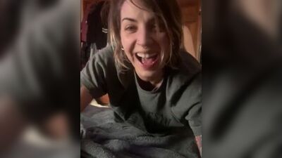 Watching the wife fuck the gf with a strap on while I jerk off