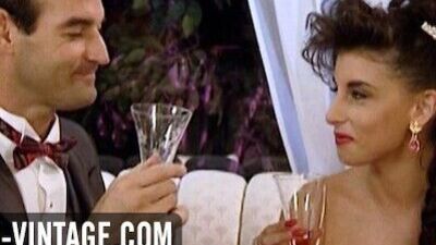 Sexy celebration with busty Sarah Young