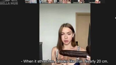 Girls share their new toys in a video call (Californiababe, Kate Quinn, HoneySasha, Kate Milligan,)