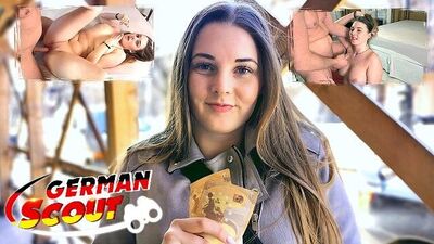 GERMAN SCOUT - NATÜRLICHES KURVIGES SCHULMÄDCHEN BEI ECHTEM STRASSENCASTING GEFICKT
