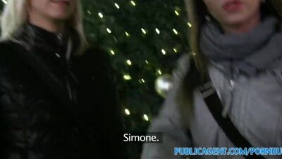 PublicAgent Two stepsisters fuck two big cocks for Xmas