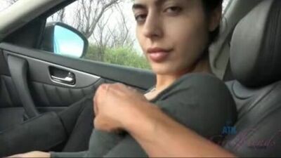 Audrey Royal Gets Fucked and Creampied in a Car