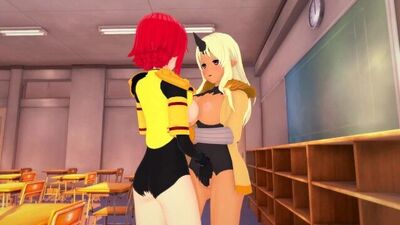 (3D Hentai)(Lesbian)(Monster Musume) Zombina x Tionishia