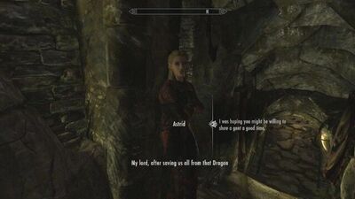 Skyrim: Sex With Astrid (Testing Her Loyalty To Her Husband)