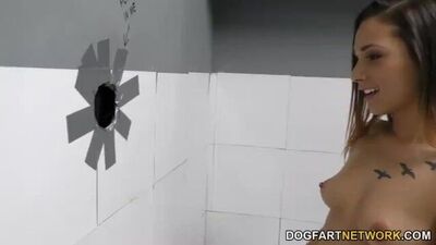 Jaye Summers Gets Black Cock - Gloryhole