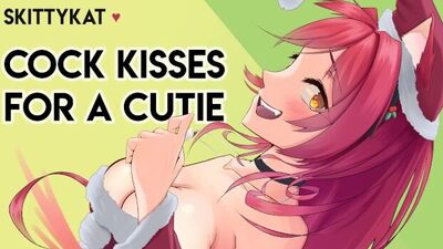 Gentle Femdom - ;- ; Cock Kisses For a Cutie [Big step-sis + Virgin listener] [Lipstick kisses]