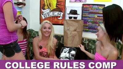 COLLEGE RULES - Collection Of Teen Sluts Fucking Frat Boys In The Dorms