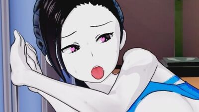 Wii Fit Trainer Fucks After Workout