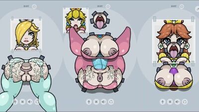Fapwall [Weird Hentai game] Rosalina Peach and Daisy gets the best gangbang of their life without Ma