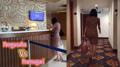 Indo Kenikmatan luar biasa cek in dengan Pramugari Cantik