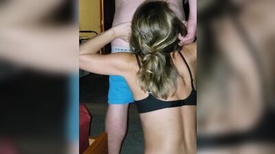 MILF with tattoos eats his ass before letting him fuck hers