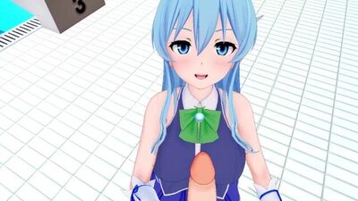 【REAL POV】Aqua is only good for being a CUMSLUT!!!!【Hentai】