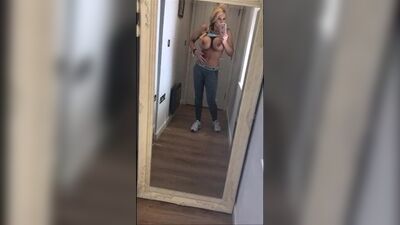 Mirror Monday gym selfie video getting naked
