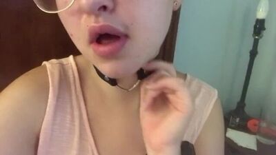 Belly button fetish-playing with belly button and asking you to touch it