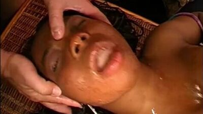 German Goo Girls - Ebony Babe Cum Covered