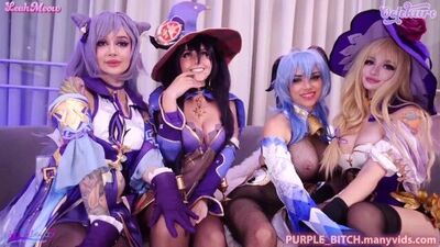 Genshin Impact girls anal orgy