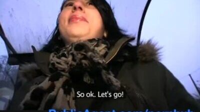 PublicAgent Jana fucks me in the car for money