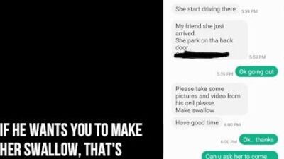 CUM IN MY WIFE'S THROAT... HE SAID TO ME