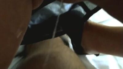 Lift skirt of cheating wife & find pussy dripping w/ cum after hotel party