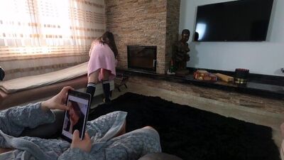 Step sister hop in my lap