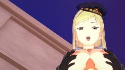 Noragami Hentai Bishamon Fucks in the Courtyard