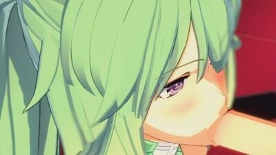 Neptunia - Green Heart 3D Hentai