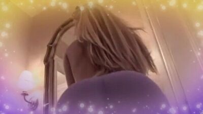 Retro Jill kelly in thight blue/purple skinthight bodysuit amazing!!