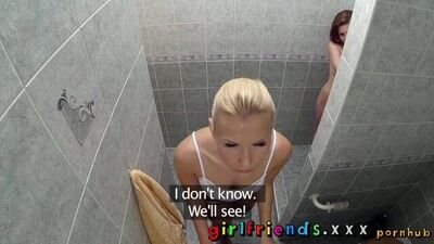 Girlfriends Two horny Czech girls have hot steamy sex in the shower