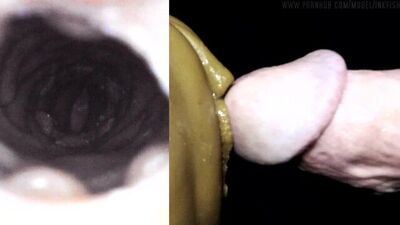 Whore Hole + Cum Pole = Cum Hole: Fleshlight internal camera.