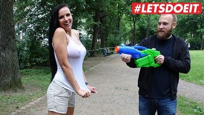 BumsBesuch - Jolee Love Big Tits German Pornstar Fucks Fan For The First Time - LETSDOEIT