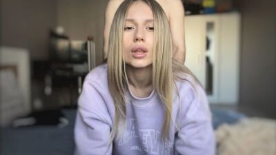 Cutie Shows Her Body And Helps Her Boyfriend Cum After Passionate Sex.