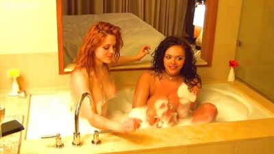 Double Bubble JOI Preview with MissMolly & NikkiEliot - Bisexual Girls