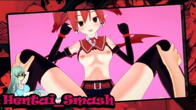 Disgaea hentai. Fucking Etna's tight demon pussy (POV).